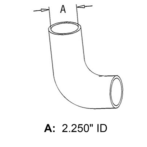 Aftermarket Fits Massey Ferguson Tractor Top Radiator Hose 2745 2775 2802 2805 3039215M1 - main